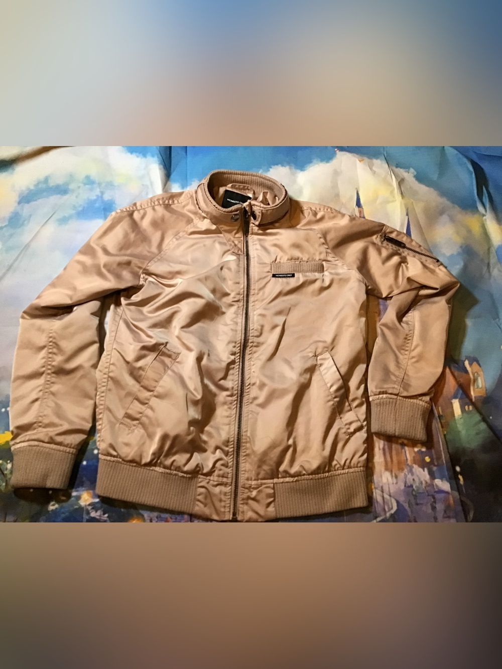 Members only satin bomber jacket girls size 10/12